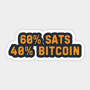 60/40 Portfolio Allocation Bitcoinsa Sticker